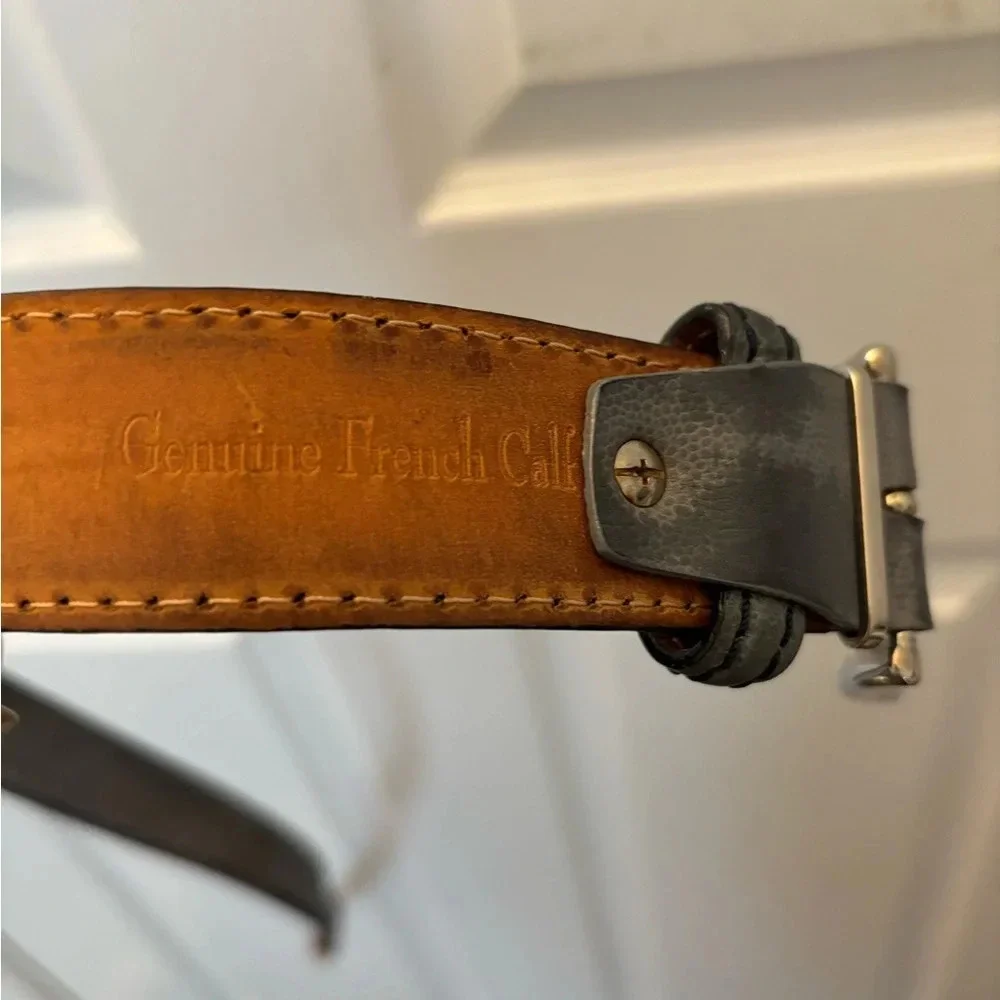 Roger Ximenez Leather Belt,  Genuine Italian Calf